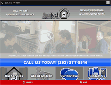 Tablet Screenshot of amtechrepair.com
